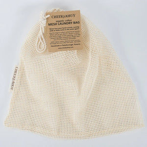 Organic Cotton Mesh Laundry Bag