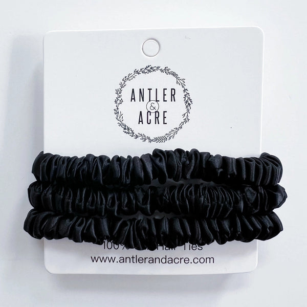 100% Silk Hair Tie Trio