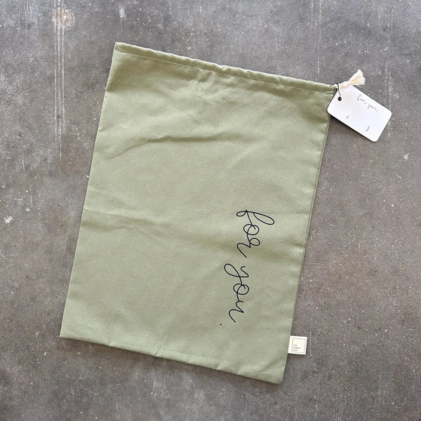 For You - Organic Cotton Reusable Cloth Gift Bag