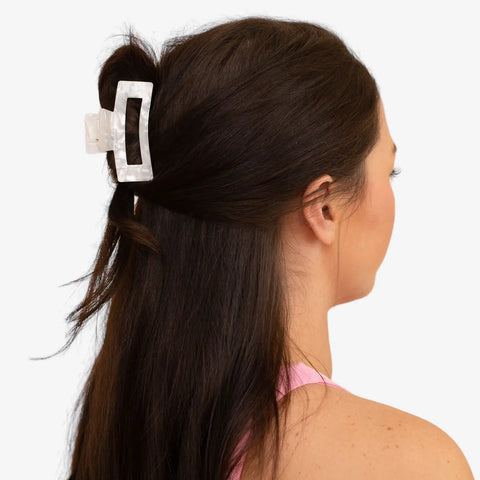 Eco Claw Clips - White Pearl