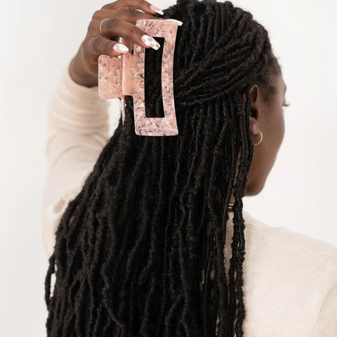 Eco Claw Clips - Rose Quartz