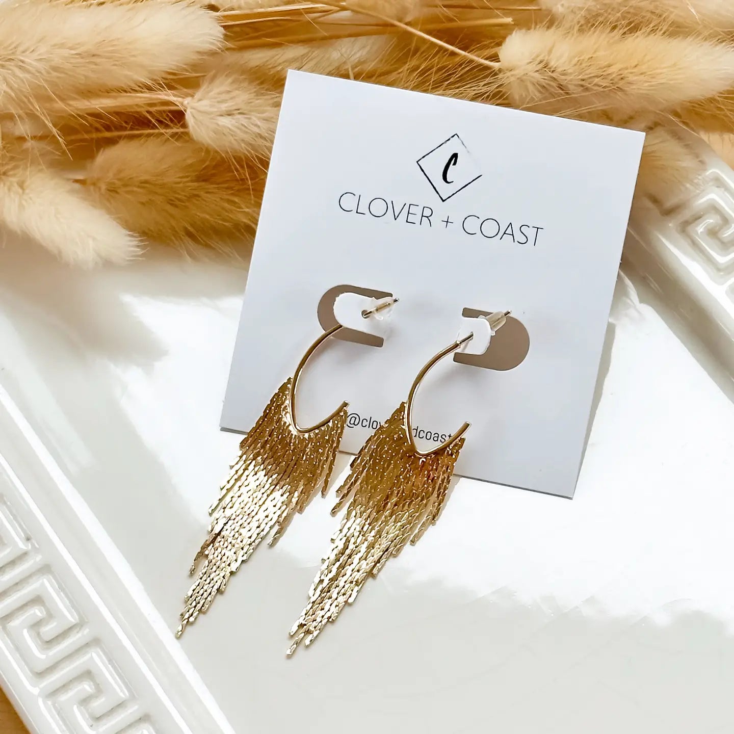 Gold Plated Fringe Earrings