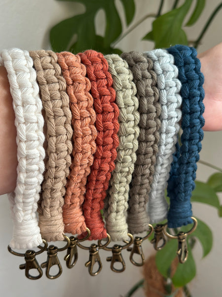 Macrame Key Chains - Wristlet