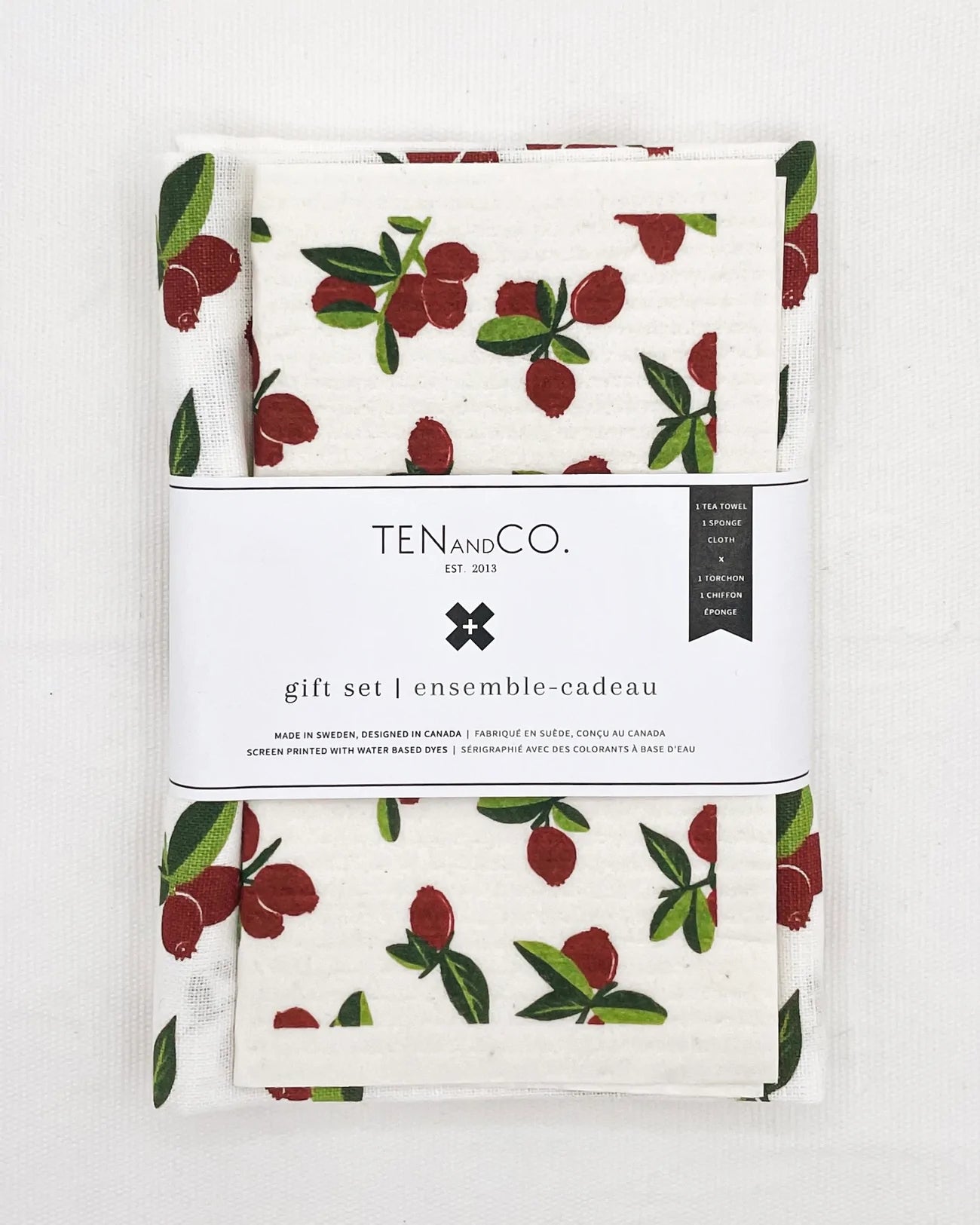 Tea Towel and Sponge Cloth Gift Set